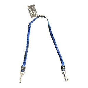 Double Dog Bungee Leash Coupler in Blue